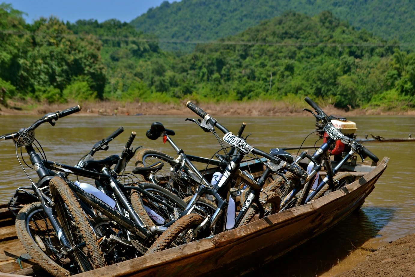 Laos Luang Prabang Elephant, Mountain Bikes, Trails 2 Days